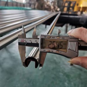 25.4mmx14x14 Stainless Steel Mini Slot Rail 316L Round Tube with Mirror or Satin