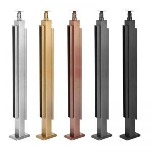 50x50mm Stainless Steel Slotted Square Post