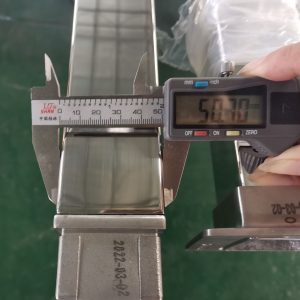 50.8×50.8mm Stainless Steel Square Tube Mirror Polished AISI 316 grade