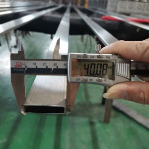 10x40mm Flat Stainless Steel Tube