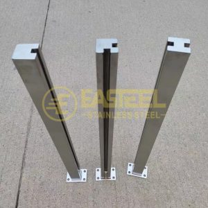50x50mm Inside Slot Stainless Steel Square Posts AISI 304 316L